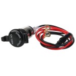 Car lighter / cigarette socket, for 12V, cylindrical overload safety included